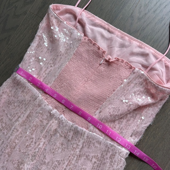 Reformation FRANKIE pink sequin maxi dress - size 8 - tags included - Picture 7 of 9